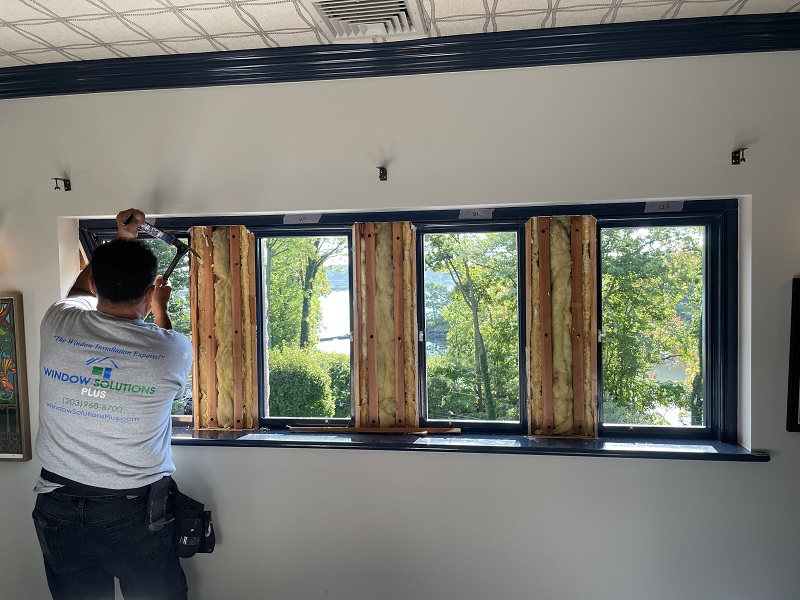 Preparation for window installation 